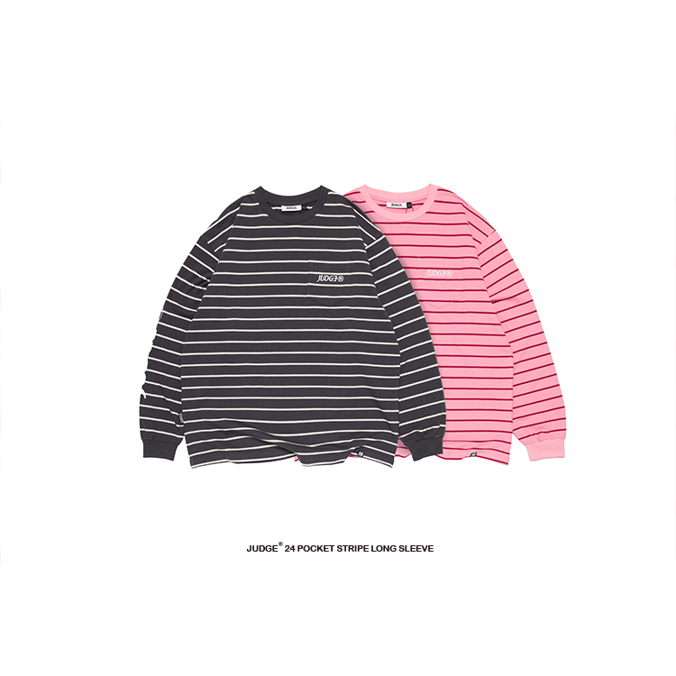 JUDGE®️ POCKET STRIPE LONG SLEEVE