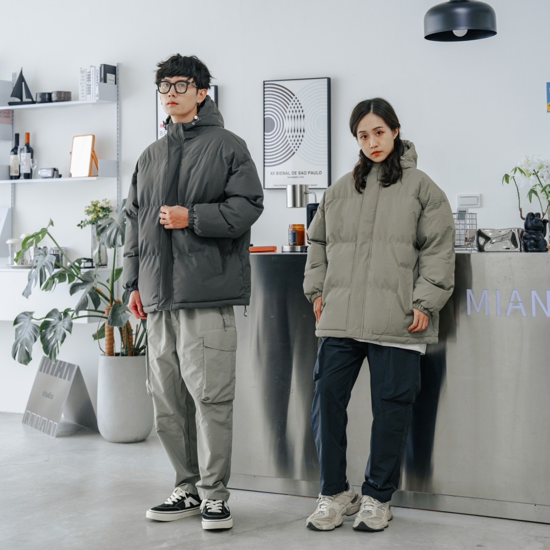 鋪棉連帽麵包外套 三色  8555