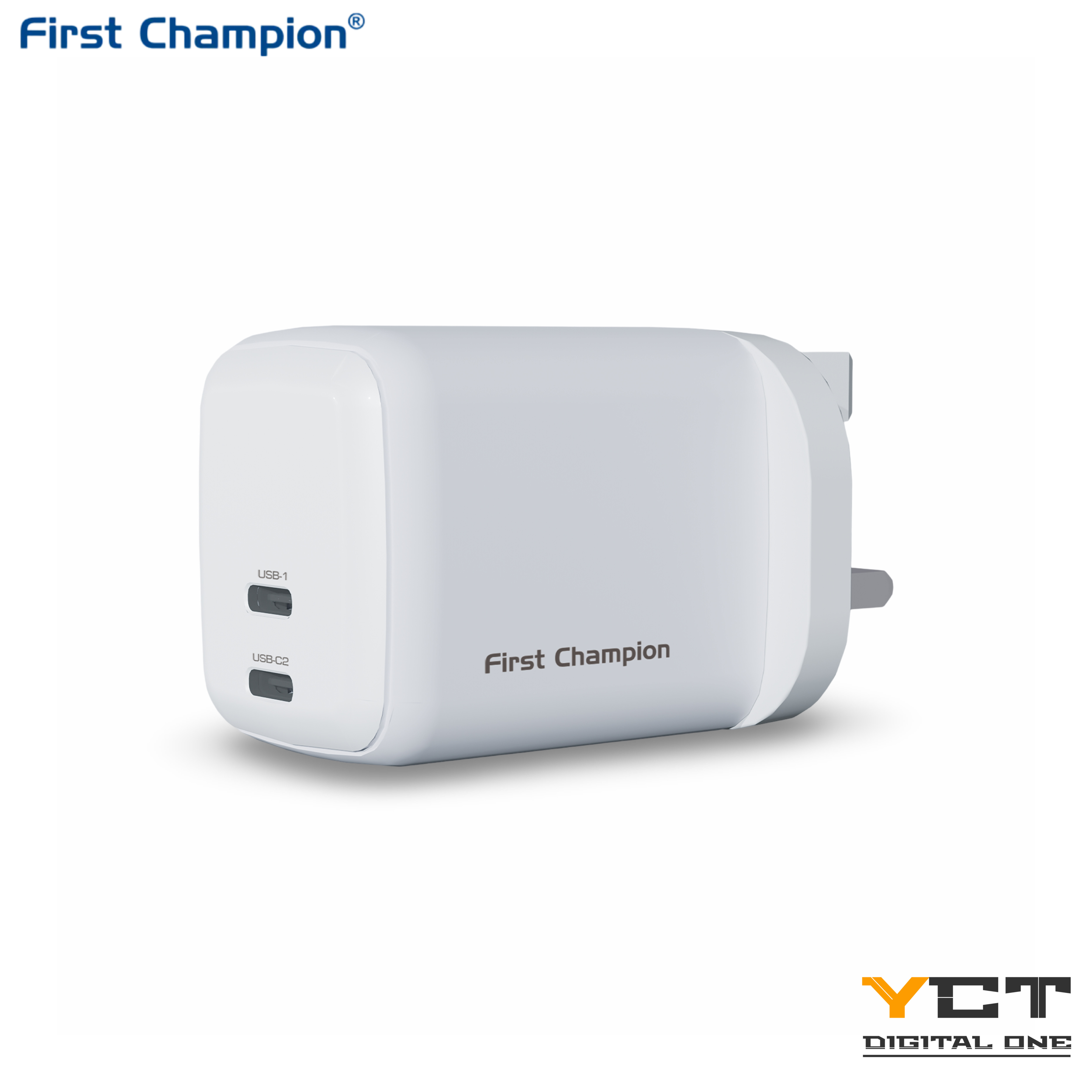 First Champion USB-C 氮化鎵(GaN) 快速充電器 UWC265PD2C - 65W - with USB-C PD