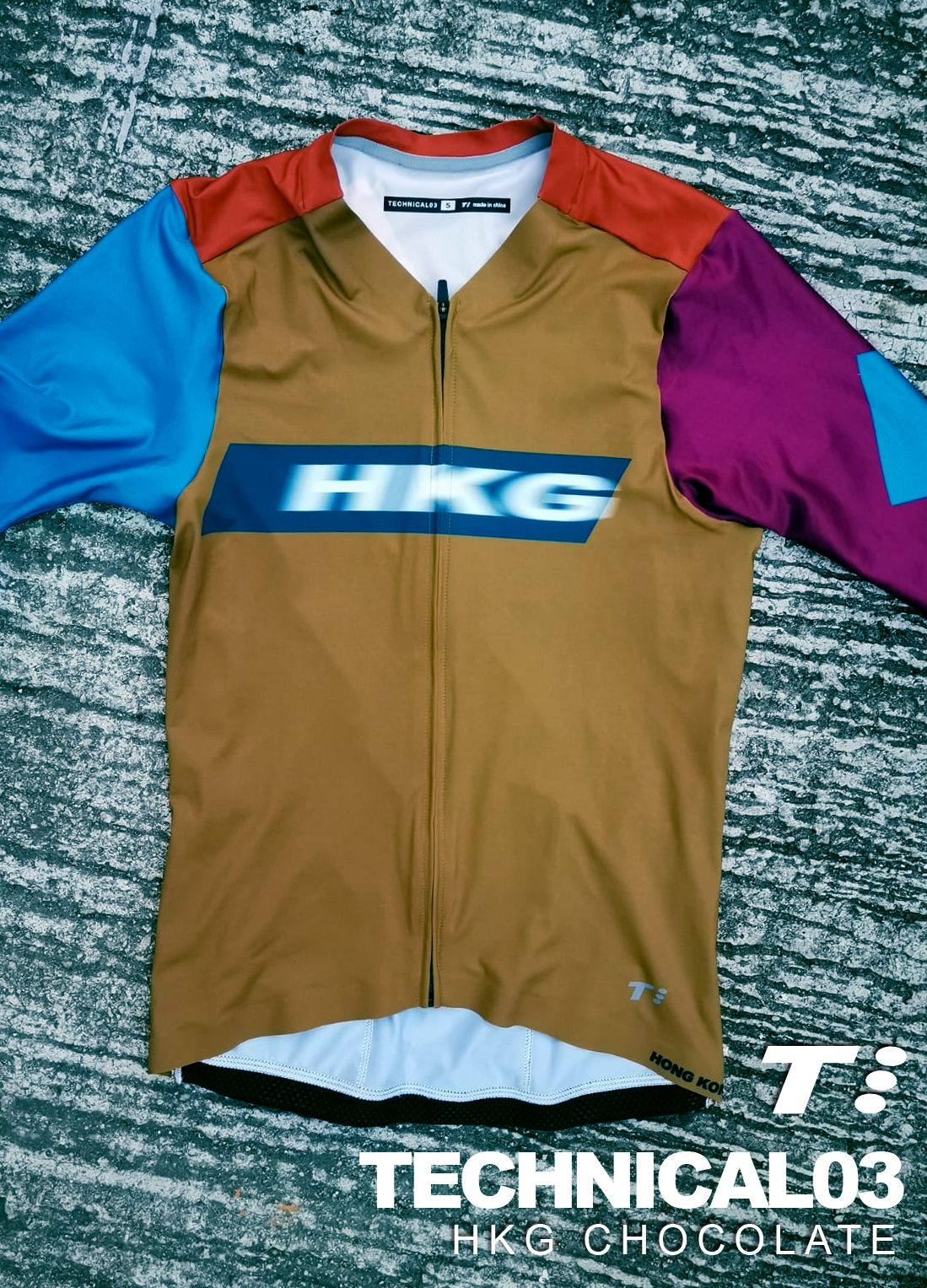 T3 Jersey HKG Chocolate Slimcut