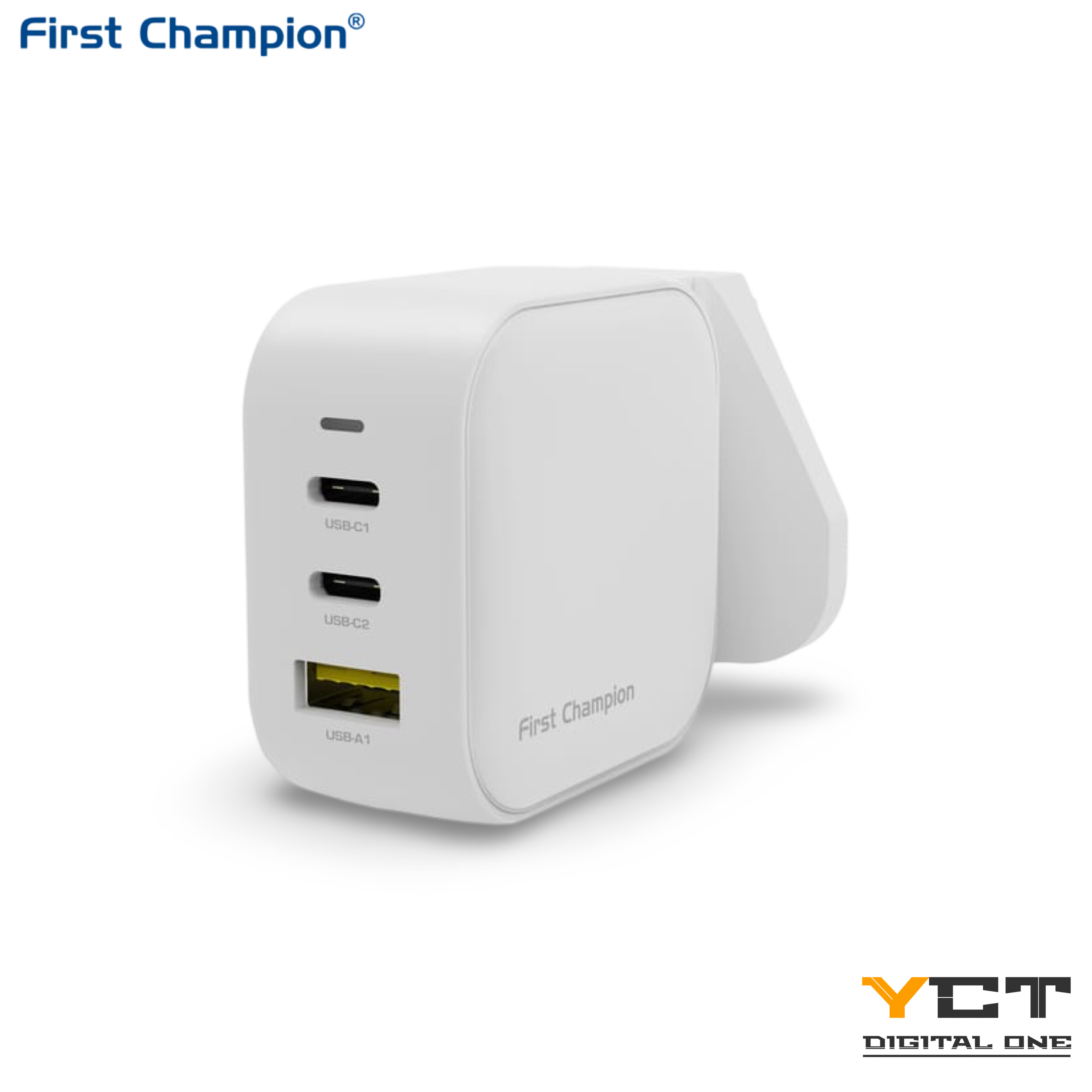 First Champion USB-C GaN 充電器 UTC366PD2C - 66W - with USB-C PD + USB-A
