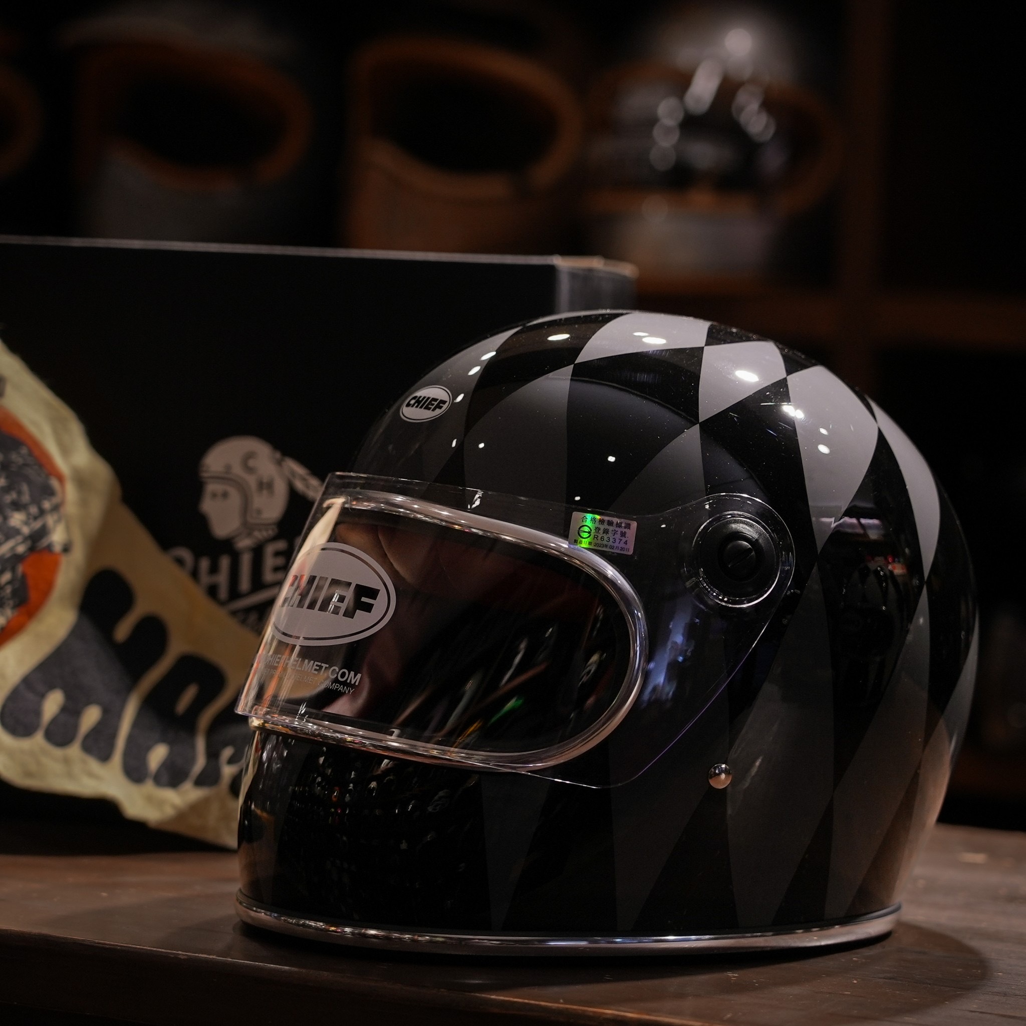 Chief Argyle Check 黑灰菱格