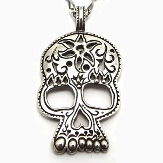 BIG BLACK MARIA (BBM) ORIGINAL GENIUS SKULL BON PENDANT CHAIN SILVER 925 - PRE ORDER ITEM (預訂中)