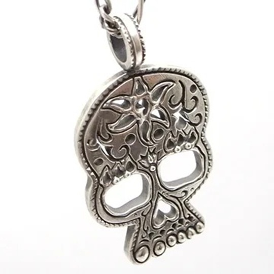 BIG BLACK MARIA (BBM) ORIGINAL GENIUS SKULL BON PENDANT CHAIN SILVER 925 - PRE ORDER ITEM (預訂中)
