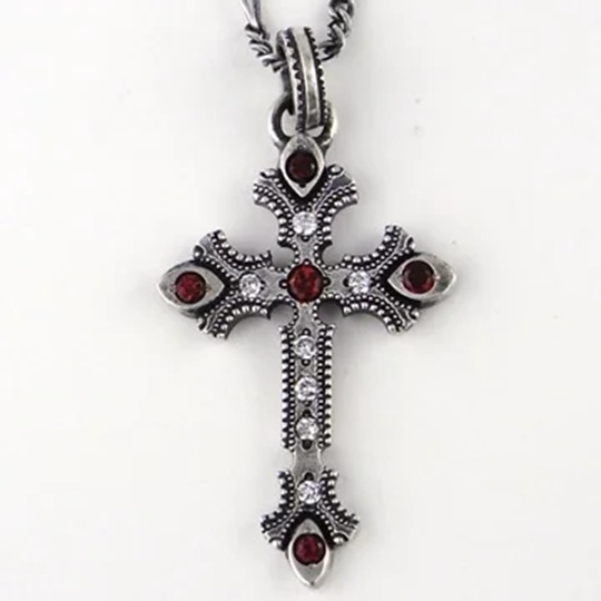 BIG BLACK MARIA (BBM) BRAVECROSS 12 ANGELS Garnet x Cubic ZIRCONIA CHAIN - PRE ORDER ITEM (預訂中)