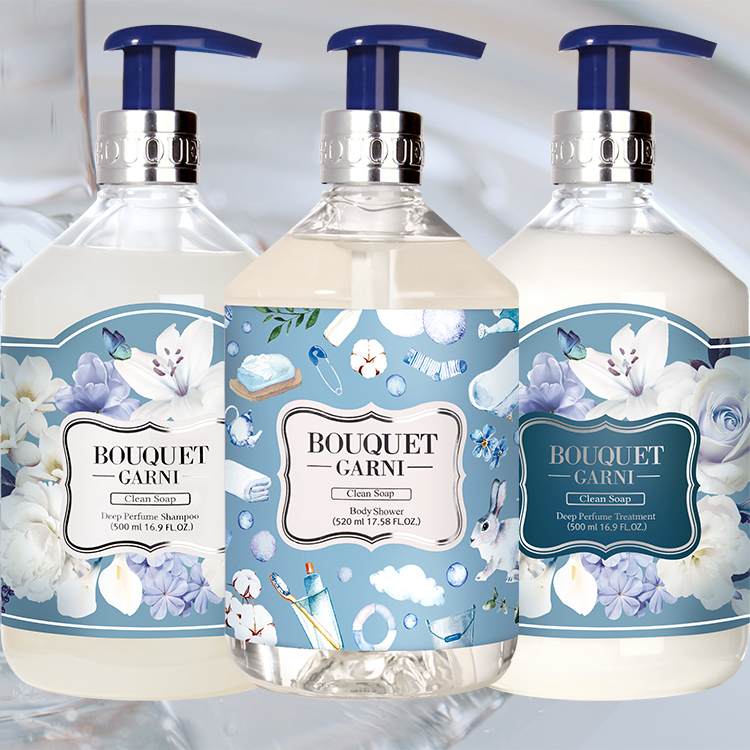 璞珈妮【清新皂香】沐浴露+洗髮精+護髮乳 - BOUQUET GARNI