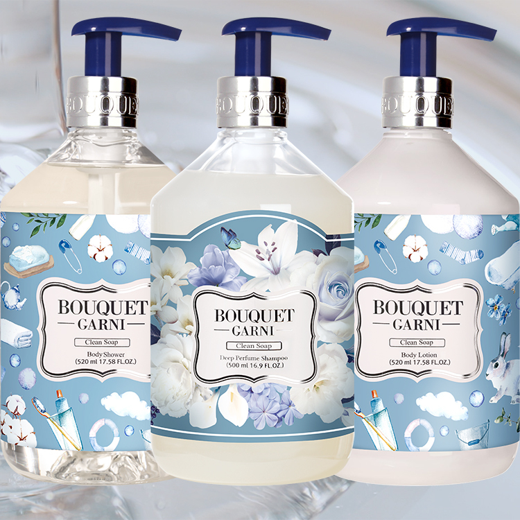 璞珈妮【清新皂香】沐浴露+洗髮精+乳液 - BOUQUET GARNI