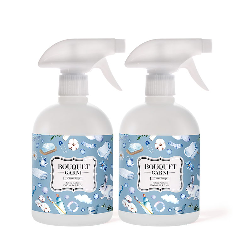 璞珈妮【清新香皂】衣物清香消臭噴霧 500mlx2瓶裝 - Bouquet Garni