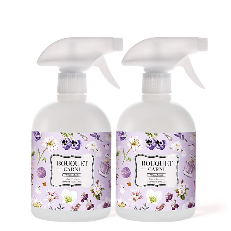 璞珈妮【白麝香】衣物清香消臭噴霧 500mlx2瓶裝 - Bouquet Garni
