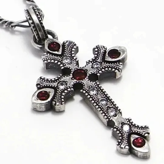 BIG BLACK MARIA (BBM) BRAVECROSS 12 ANGELS Garnet x Cubic ZIRCONIA CHAIN - PRE ORDER ITEM (預訂中)