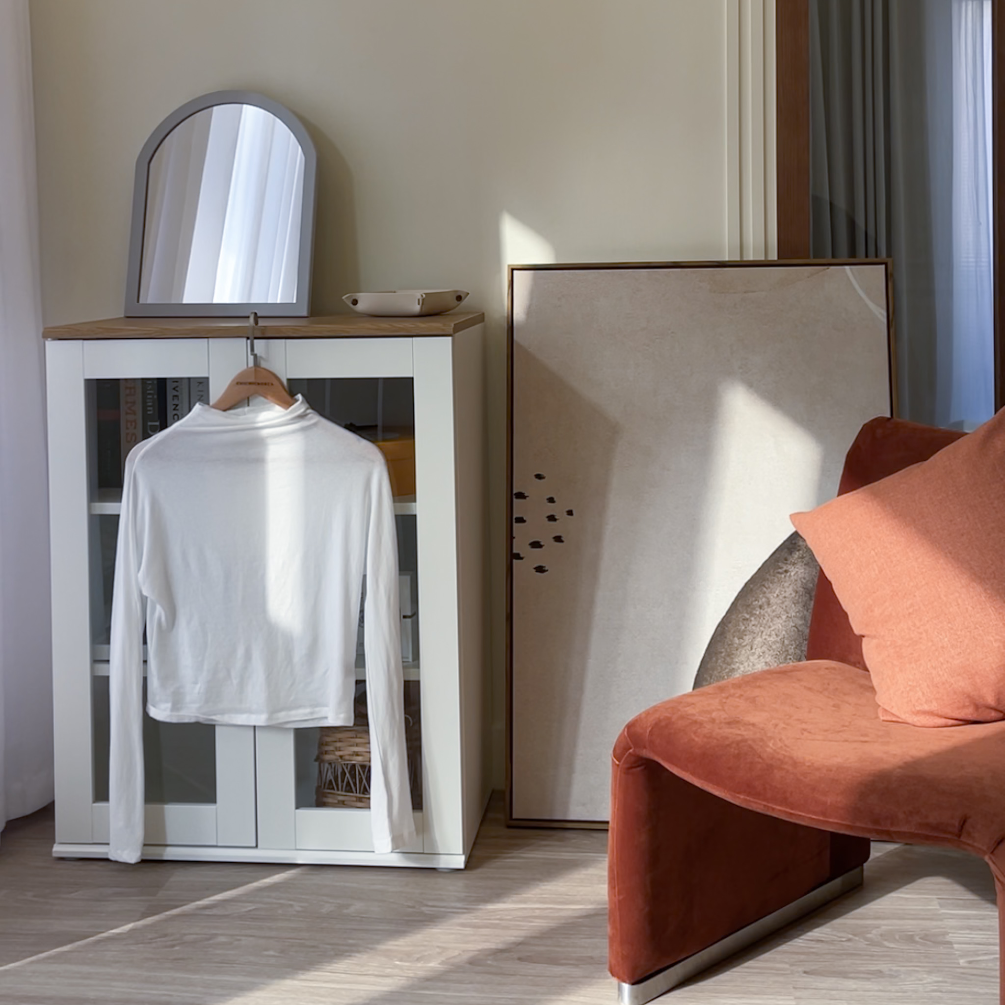 《自訂款》可單穿無肩線莫代爾鬆領打底衫(6色)