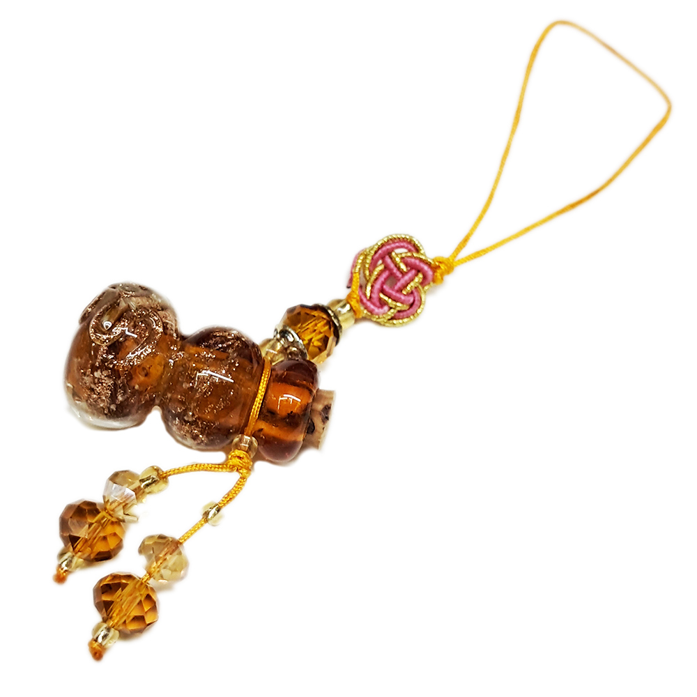 葫蘆寶瓶黃琉璃掛飾【十方】133224