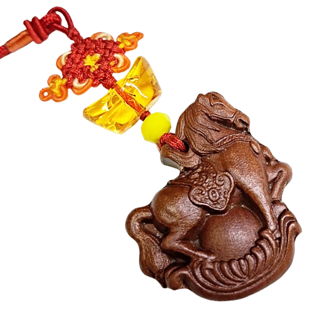 馬到成功{桃木}掛飾【十方】153885