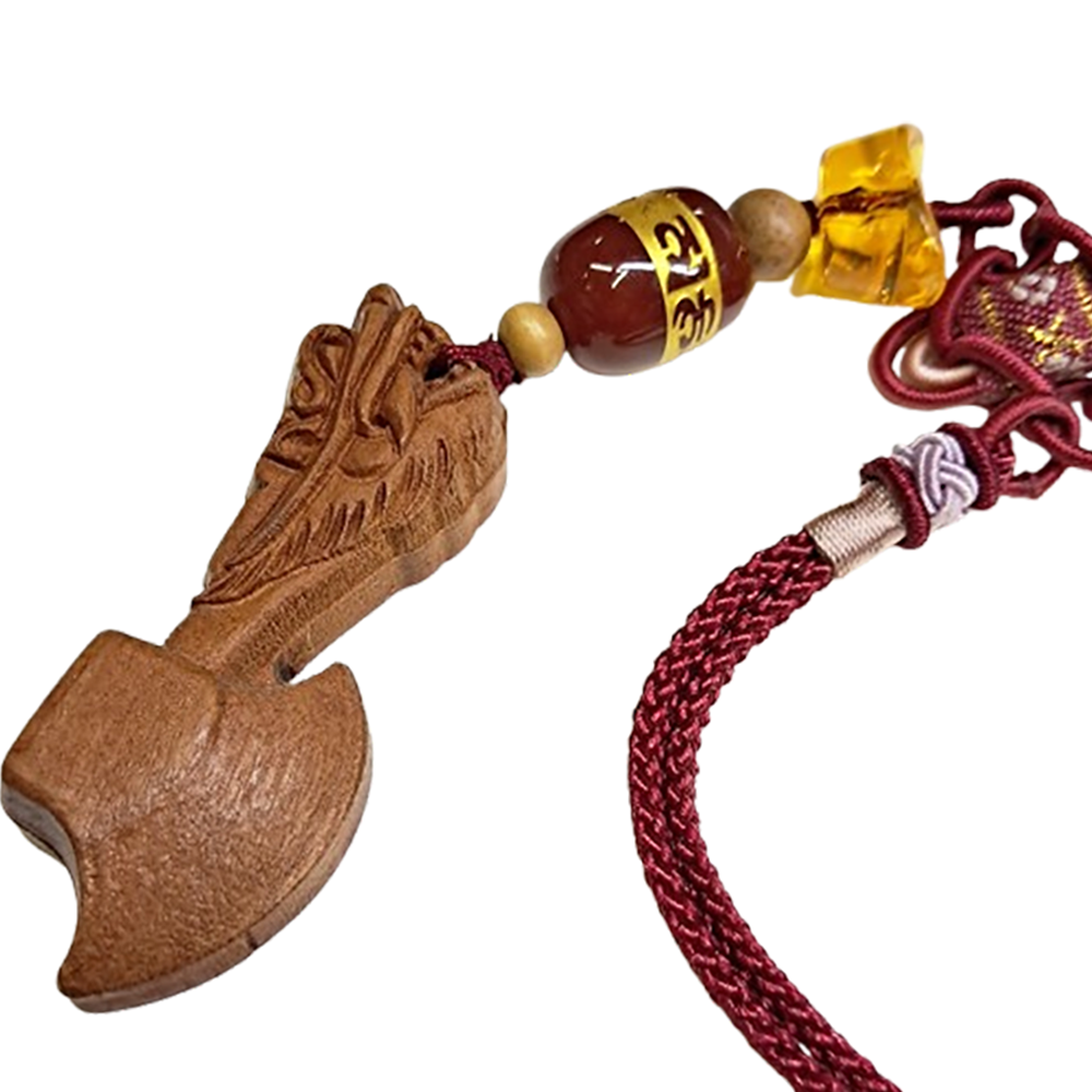 一斧壓百禍{桃木}平安吊飾【十方】135662