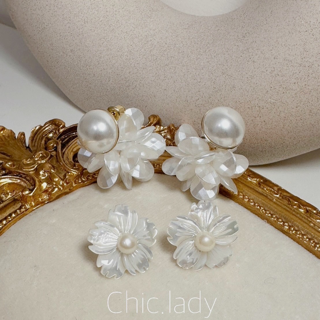 Earrings | 雪之花