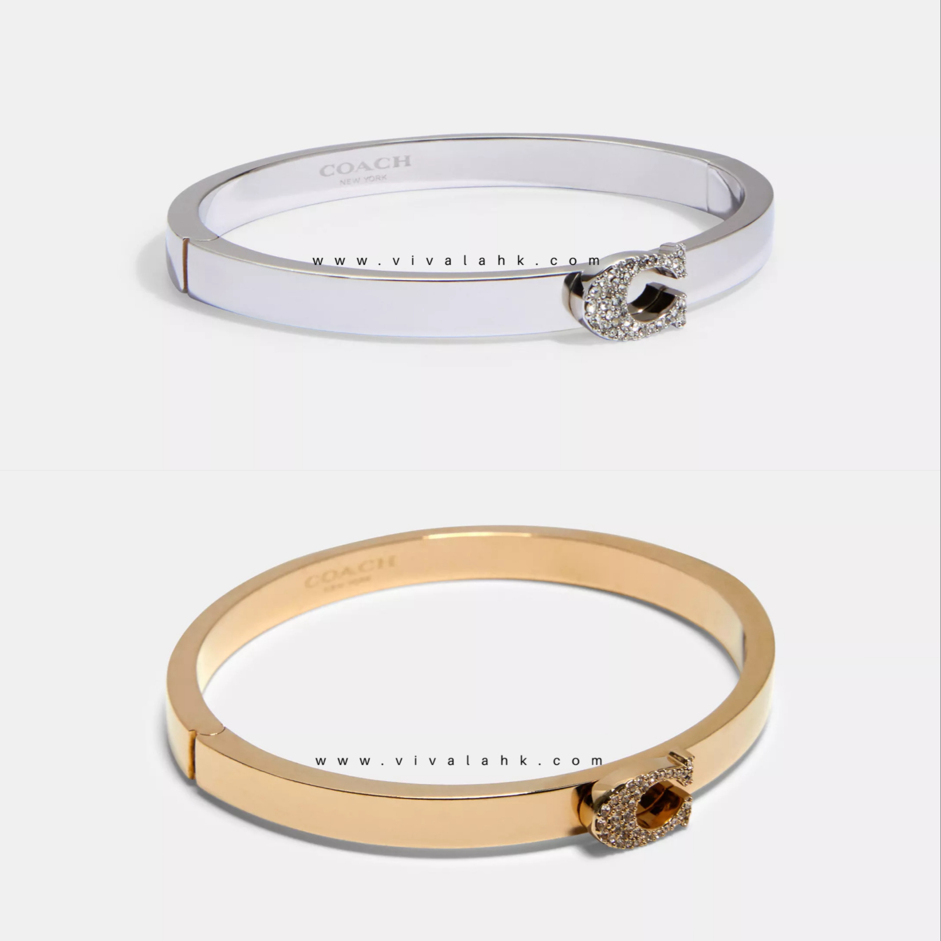 Coach - 閃石C字手鈪 (91428)