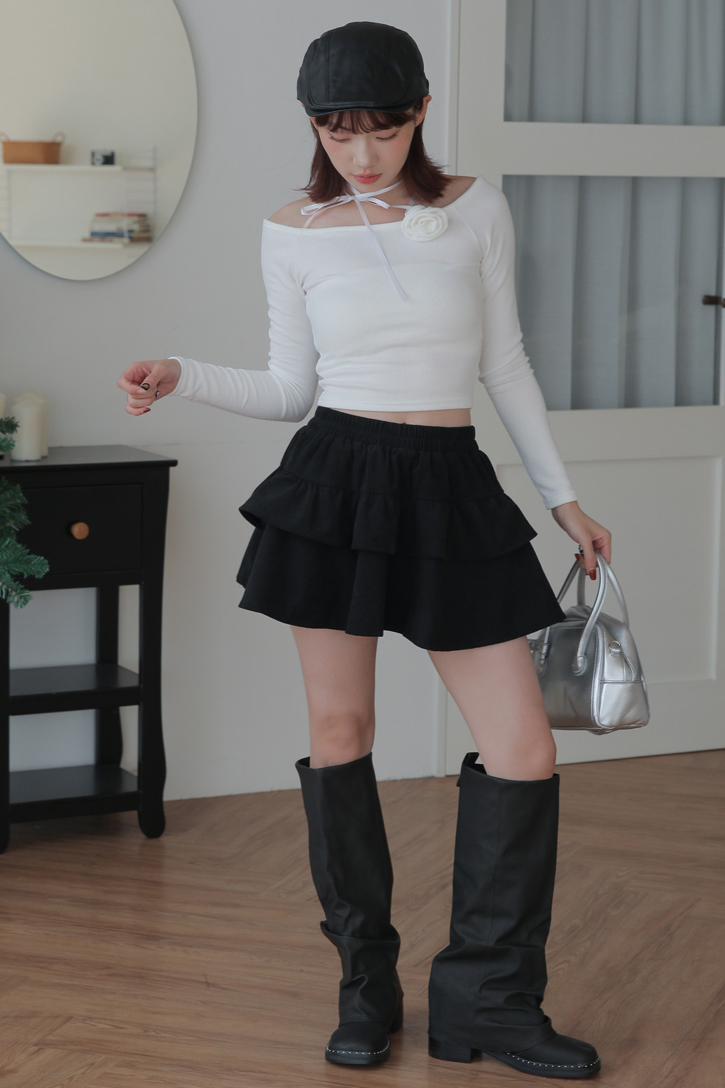 【Discount】Corduroy Cancan Skirt #短裙