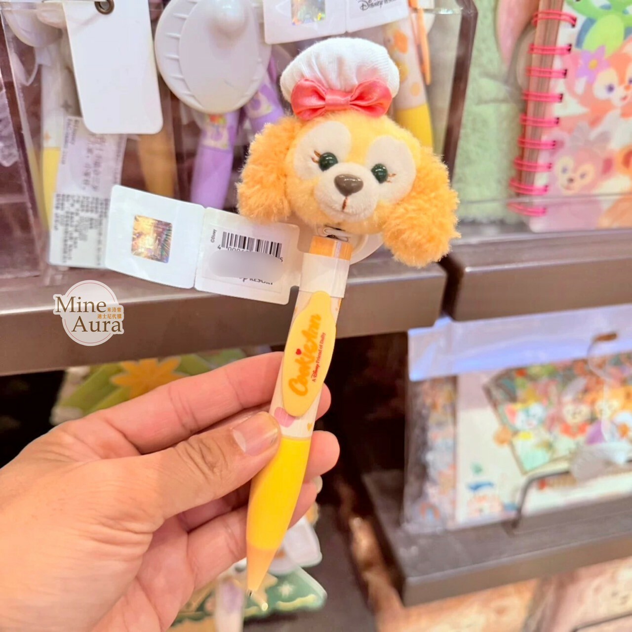 可琦安 餅乾 CookieAnn 絨毛大頭搖頭 圓珠筆 -上海迪士尼樂園