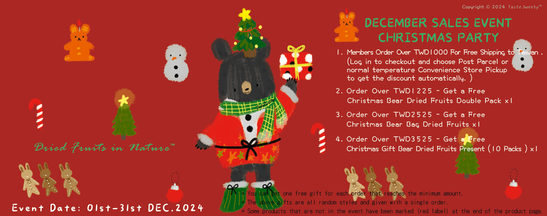 December - Christmas Party Sales Event