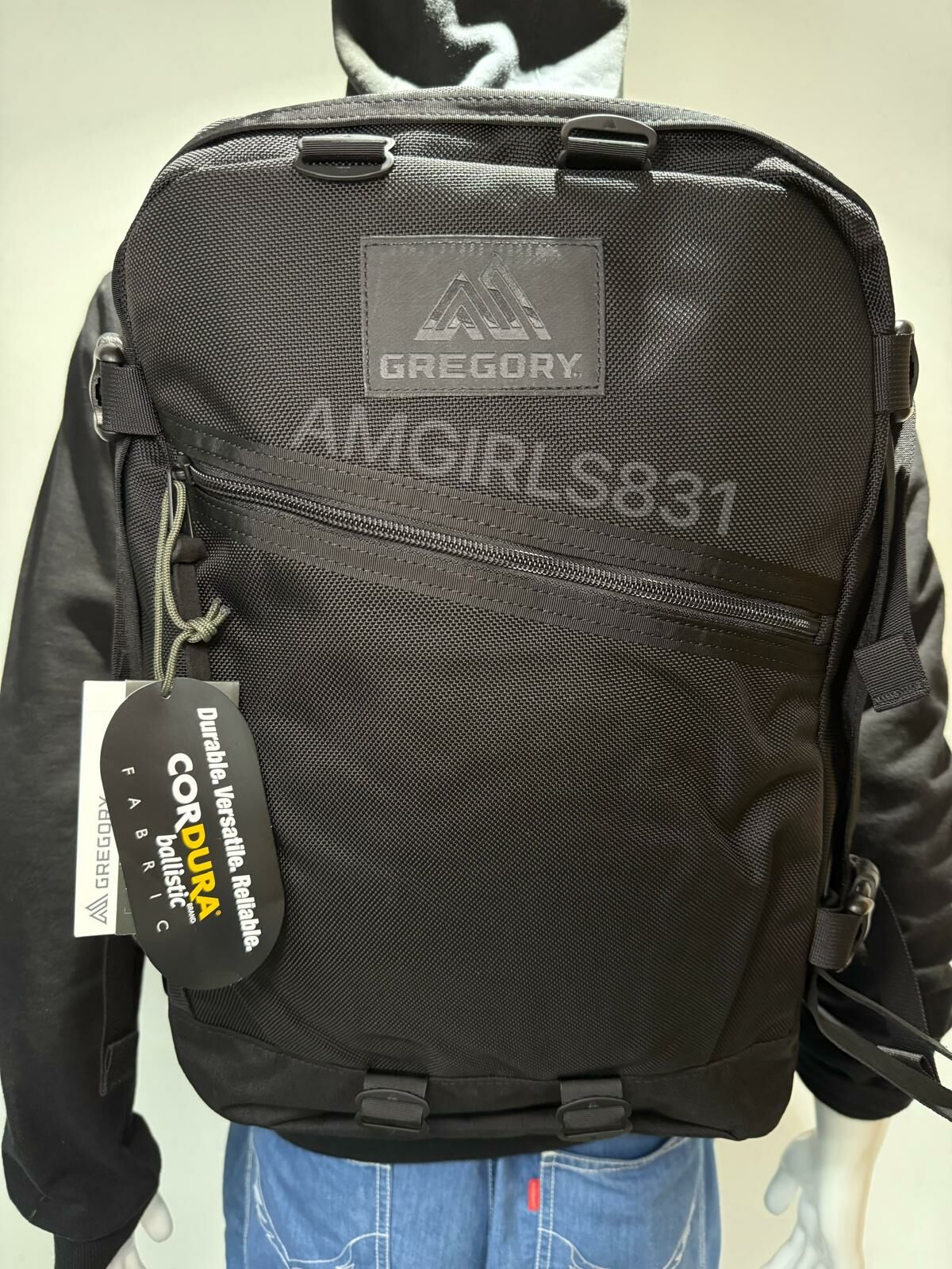 Gregory Excursion Day Cordura black Ballistic 全黑尼龍黑色