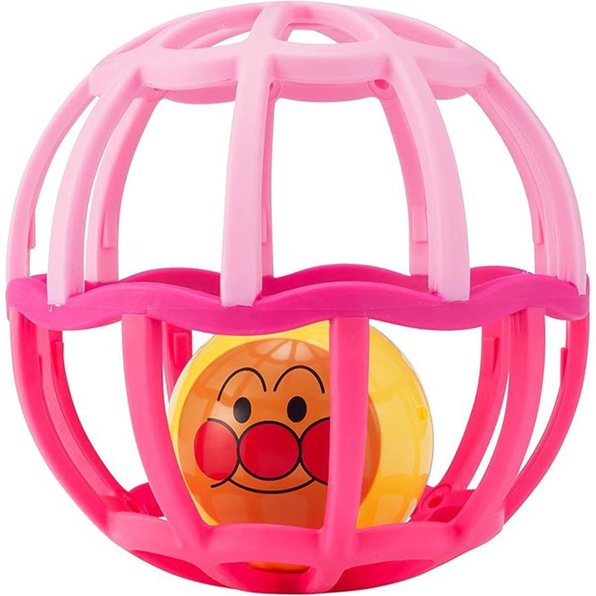 麵包超人粉紅色沙沙玩具球(新)