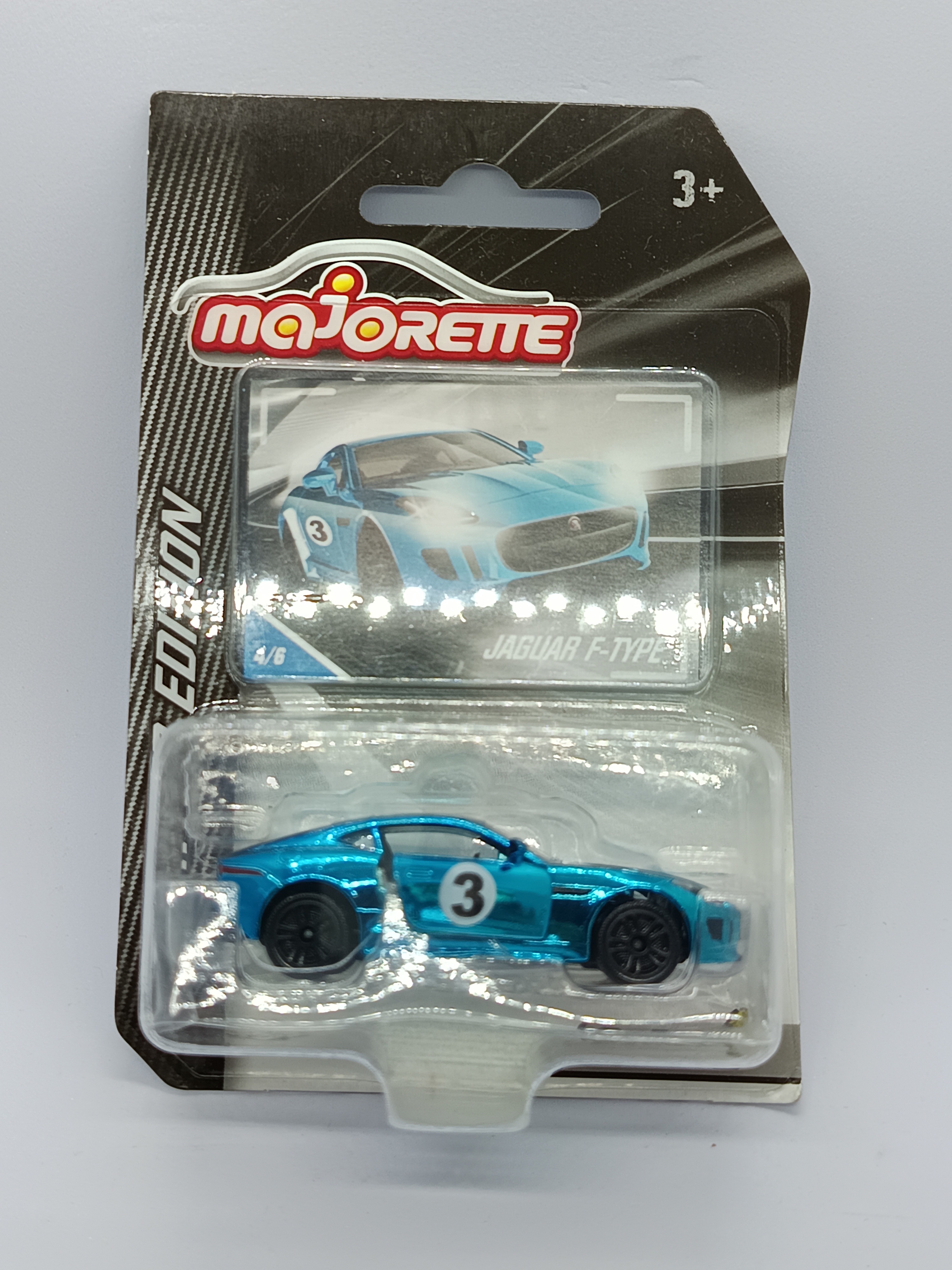 MAJORETTE JAGUAR F-TYPE CHROME BLUE