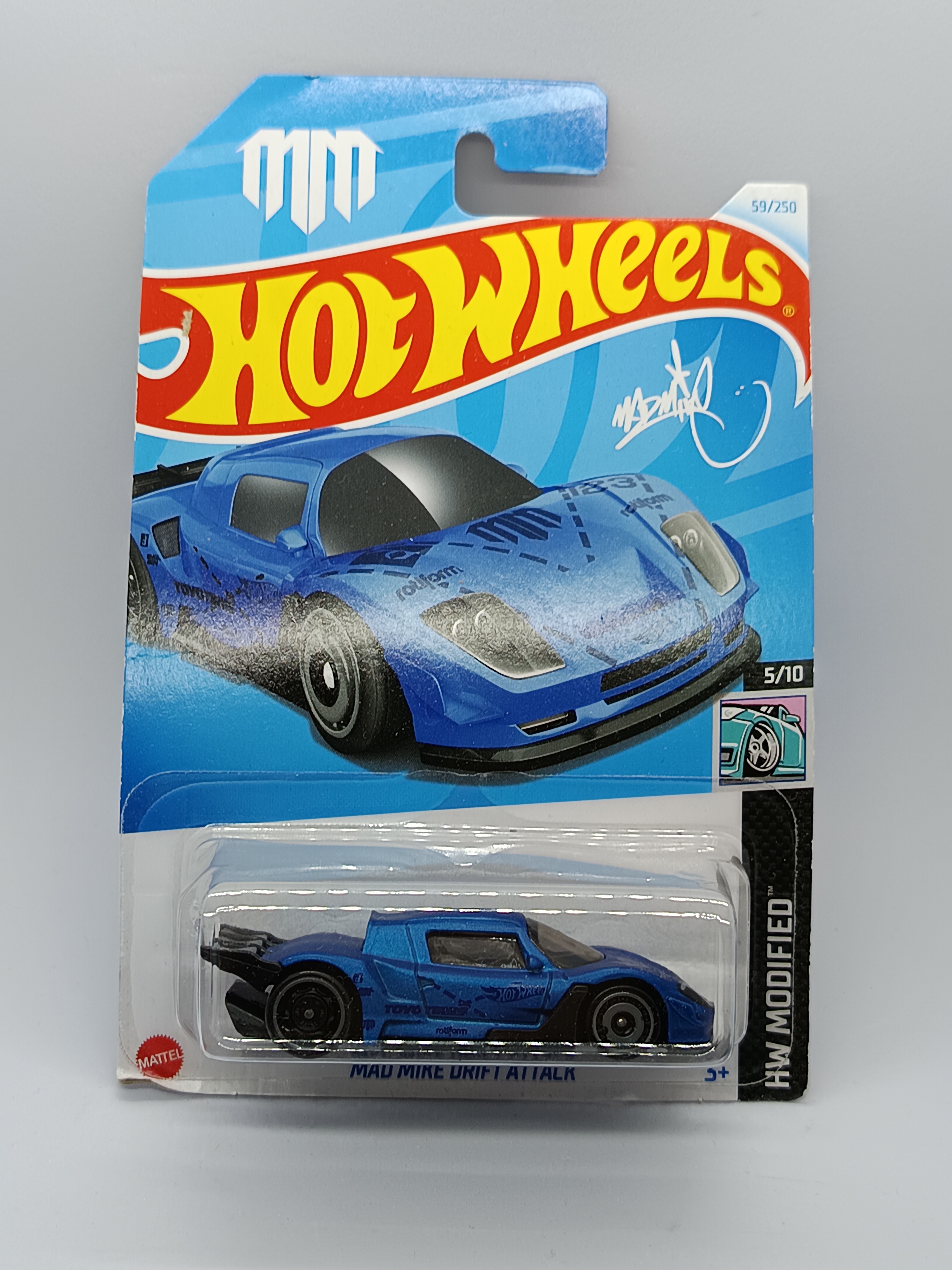 HOT WHEELS MAD MIKE DRIFT ATTACK BLUE