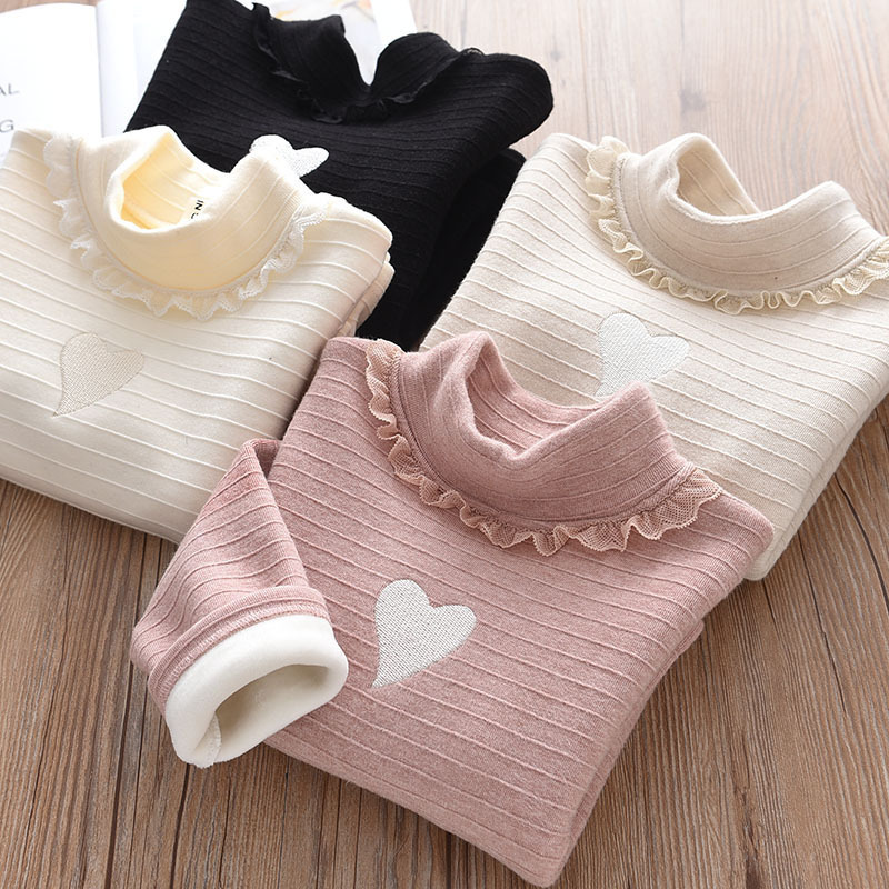 冬季加絨小愛心保暖衣