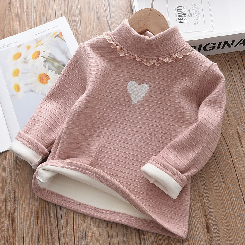 冬季加絨小愛心保暖衣