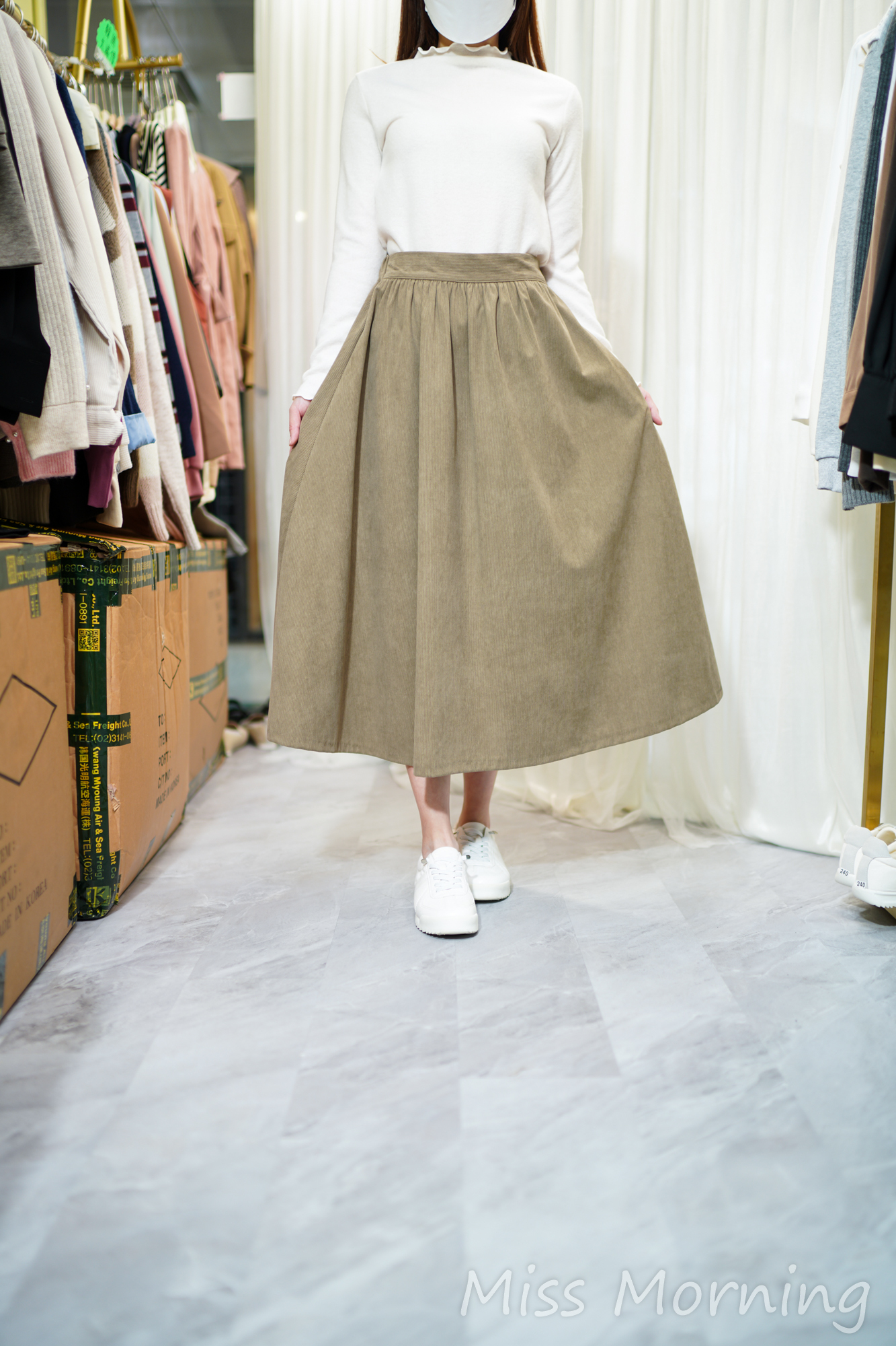 波浪邊邊百搭襯衣(14328)