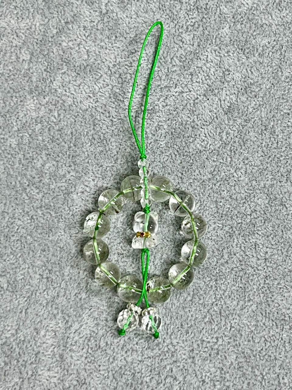 [S] GEMZ & CO ZBA GREEN PHANTOM/CLEAR QUARTZ BEAR HP STRAP, Y342 (Y342)