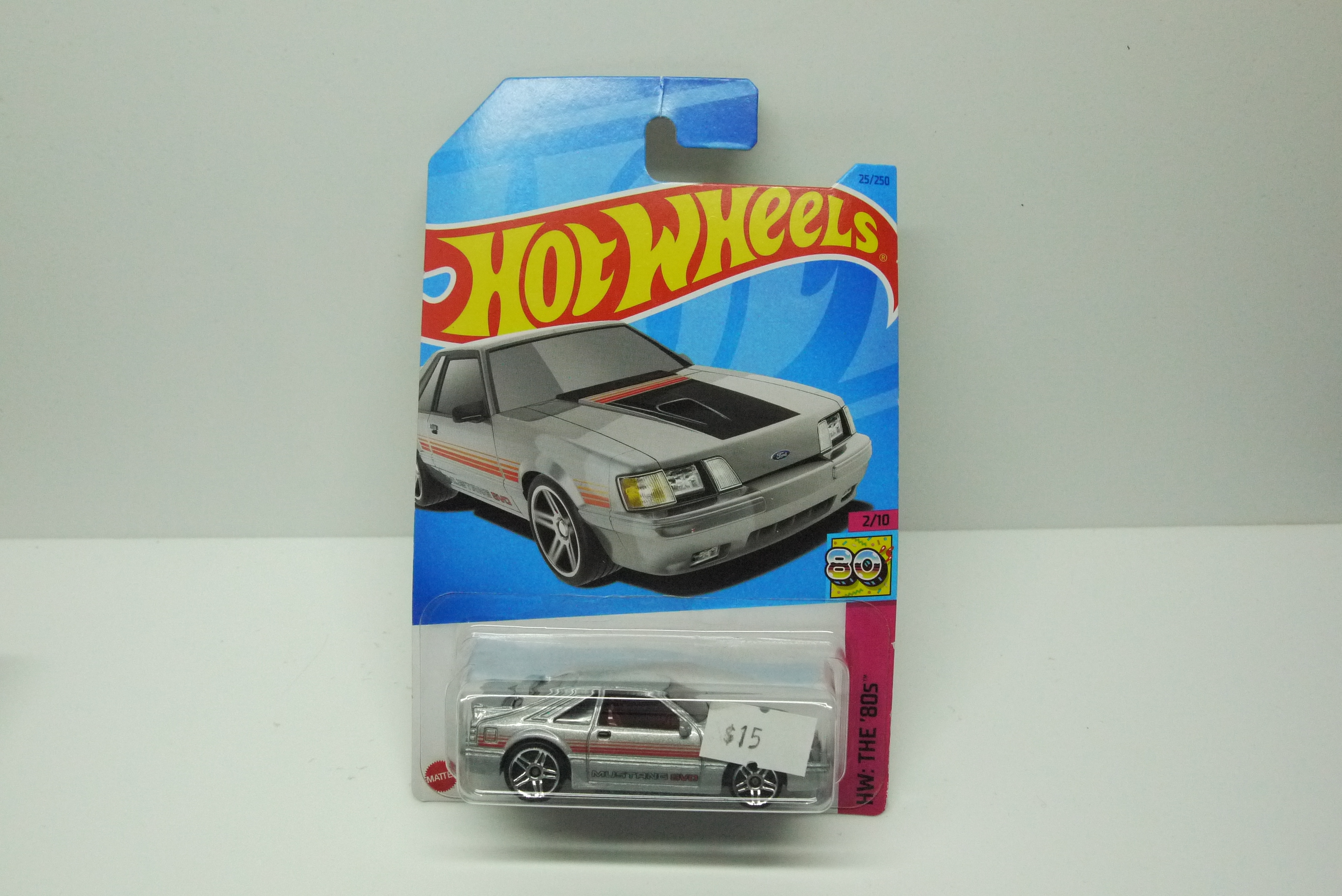 HOT WHEELS '84 MUSTANG SVO SILVER