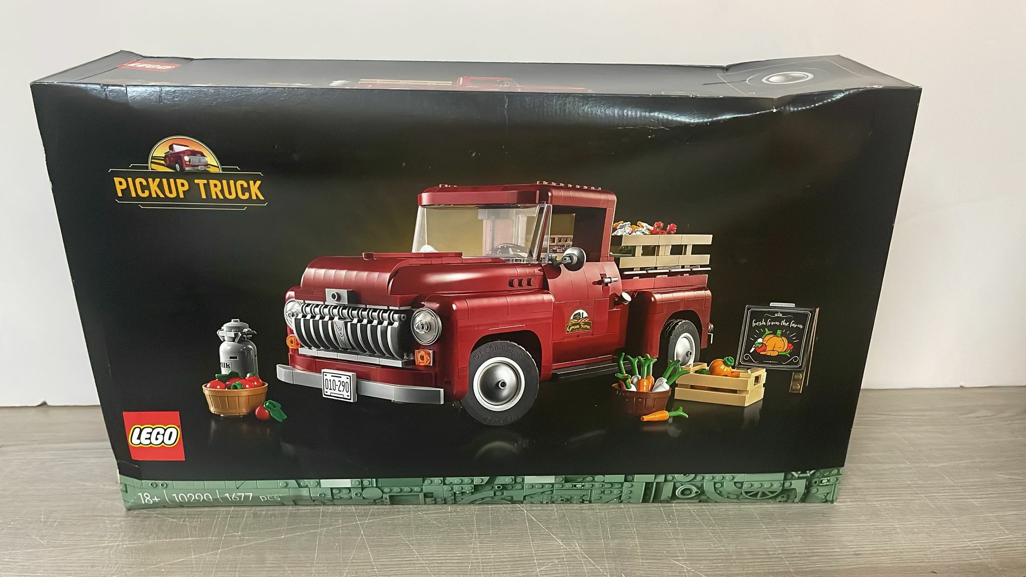 ［用家福音零件齊全系列］ LEGO 10290 Pickup Truck 小貨車 (Creator Expert)          *(凹盒殘盒,外盒損壞,有壓紋, 殘盒不設退換)