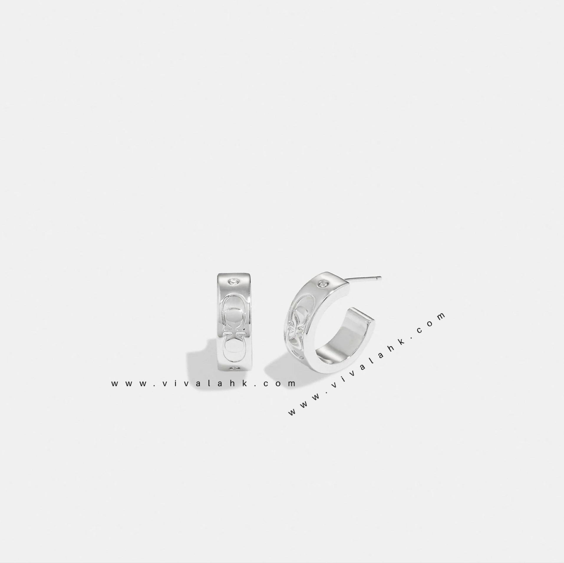 Coach - 經典Kissing C圈款耳環 (CI901)