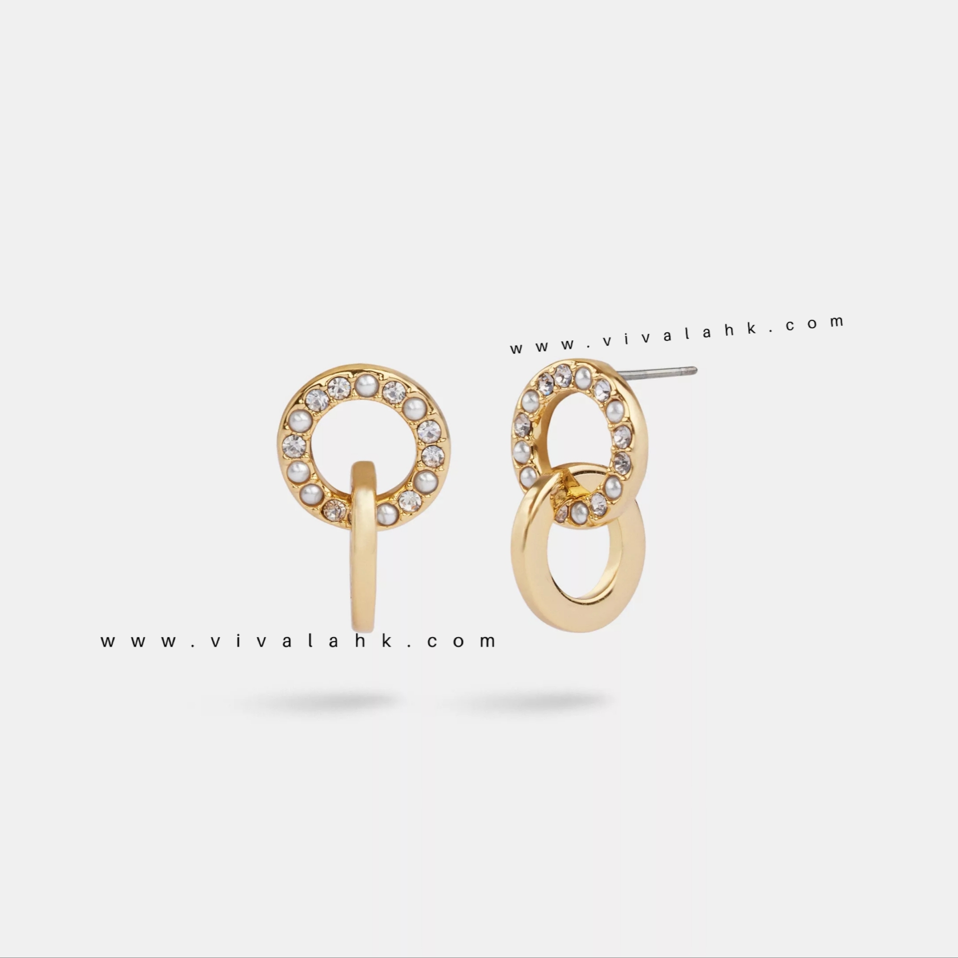 Coach - 圈扣圈圓形珍珠圈圈耳環 (CO231)