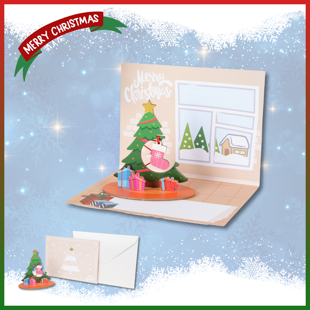 Christmas Card & Stand Series - Christmas Tree