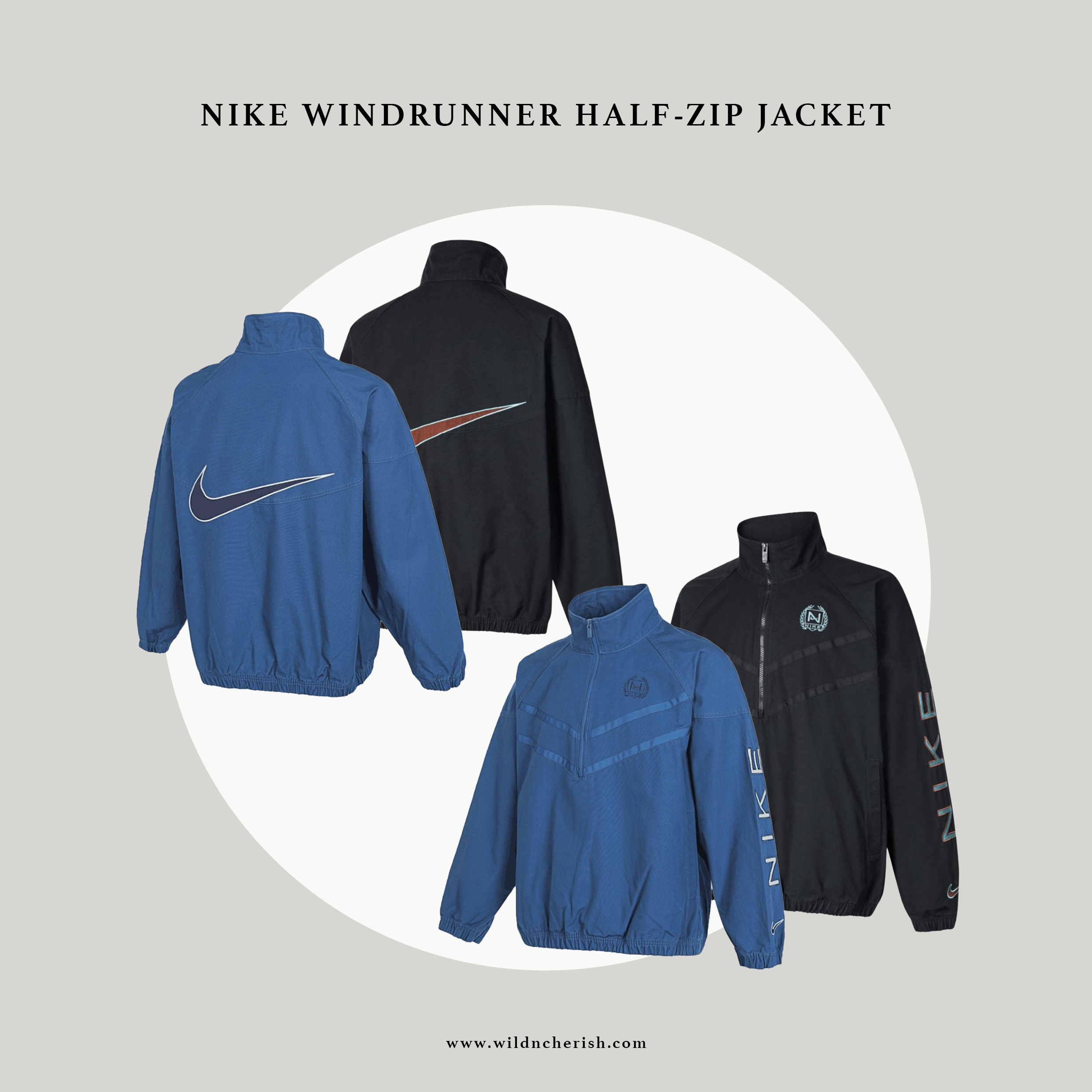預訂| Nike Windrunner Half-Zip Jacket 厚磅帆布