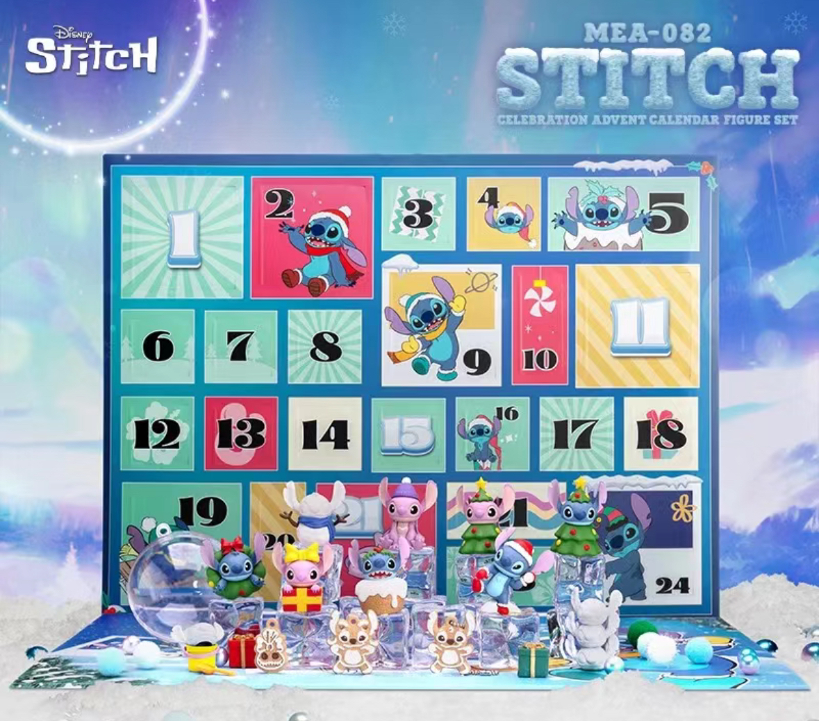 迪士尼 正版授權 史迪奇聖誕倒數日曆 史迪奇 公仔 禮盒/預購