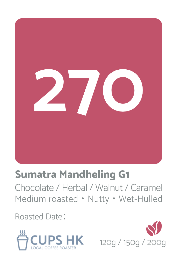 270 Indonesia Sumatra Mandheling G1 蘇門答臘曼特寧 G1
