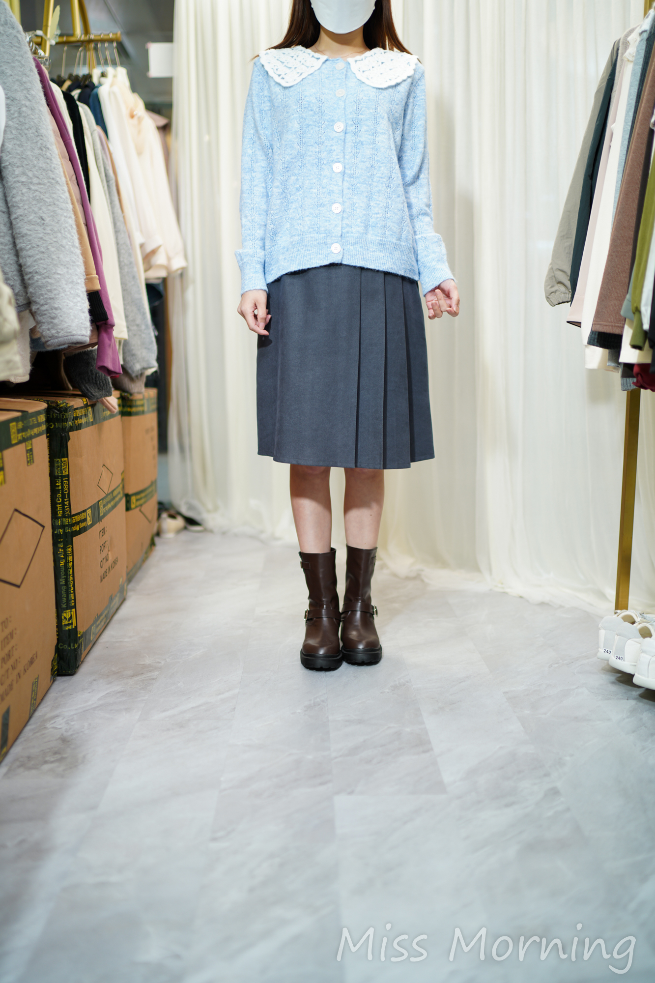 靚織紋靚領位上衣(14329)