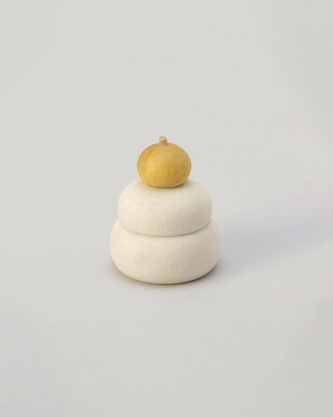 手工小木偶雕像 鏡餅｜日本直送