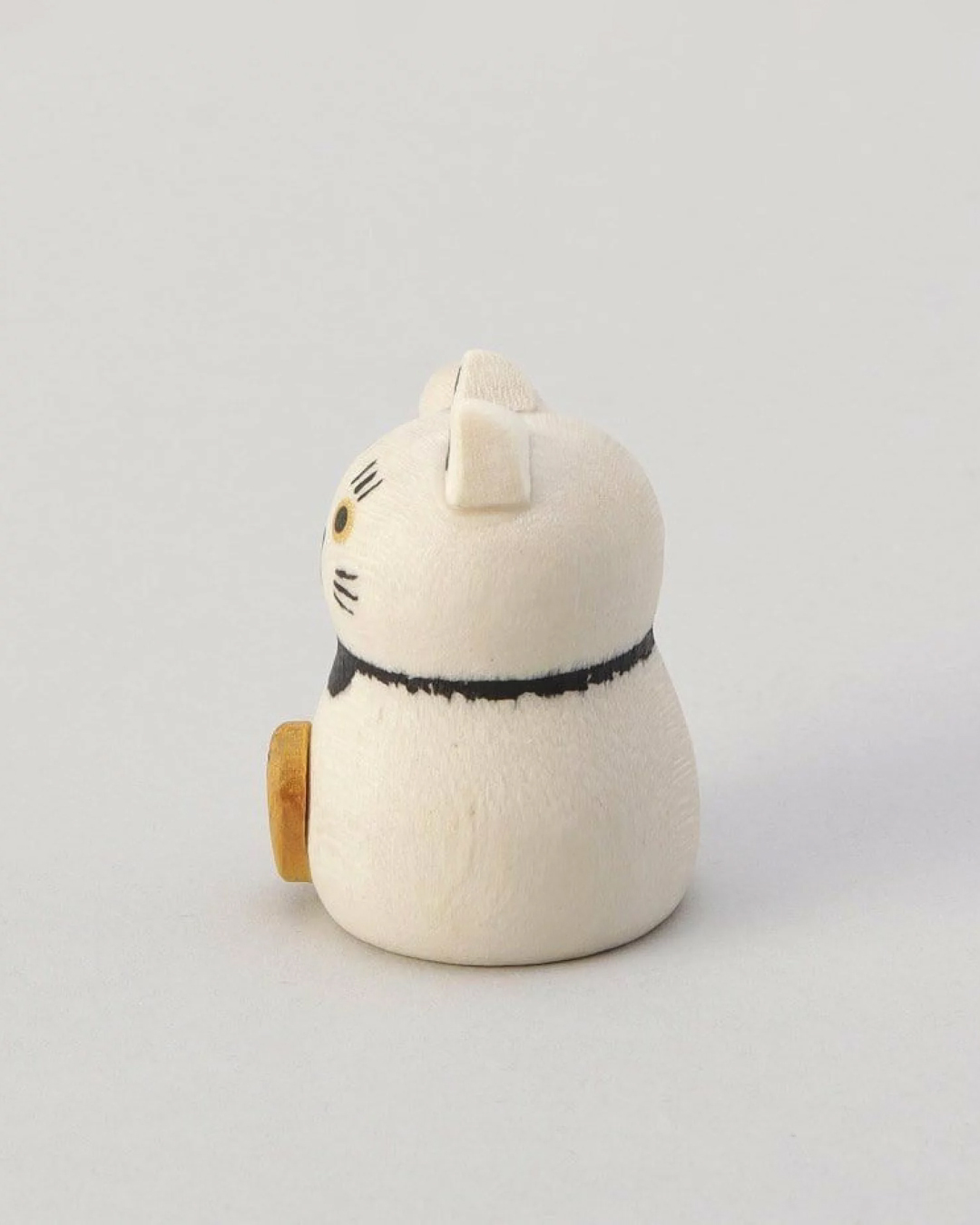 手工小木偶雕像 招財貓(金運)｜日本直送