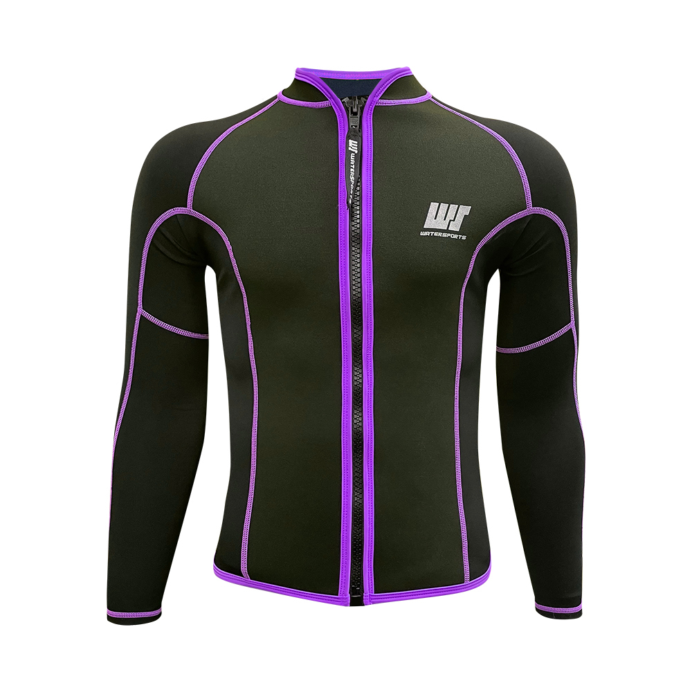 2/1.2mm 中性 SCR & 抓毛游泳保暖夾克 - 紫