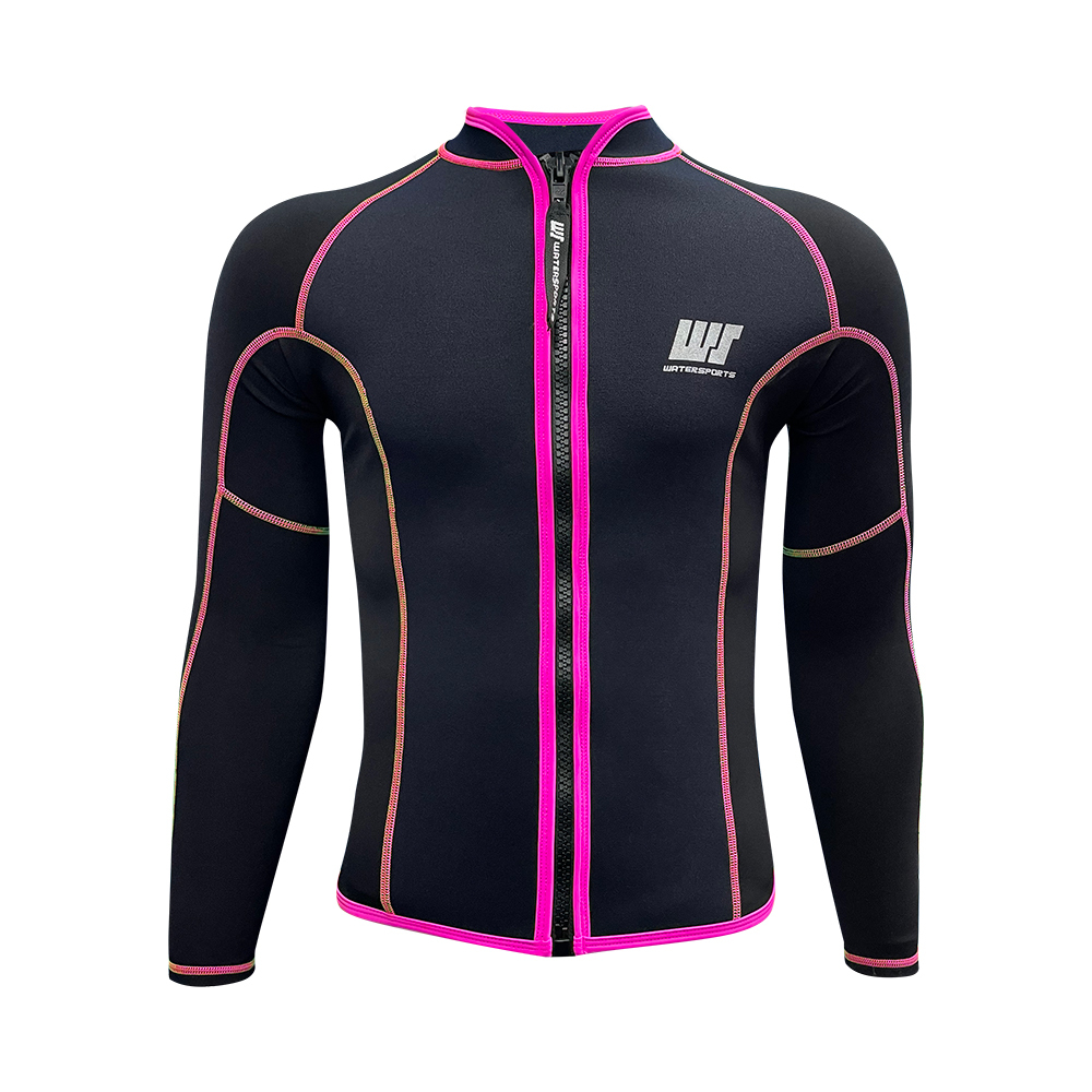 2/1.2mm 中性 SCR & 抓毛游泳保暖夾克 - 粉紅