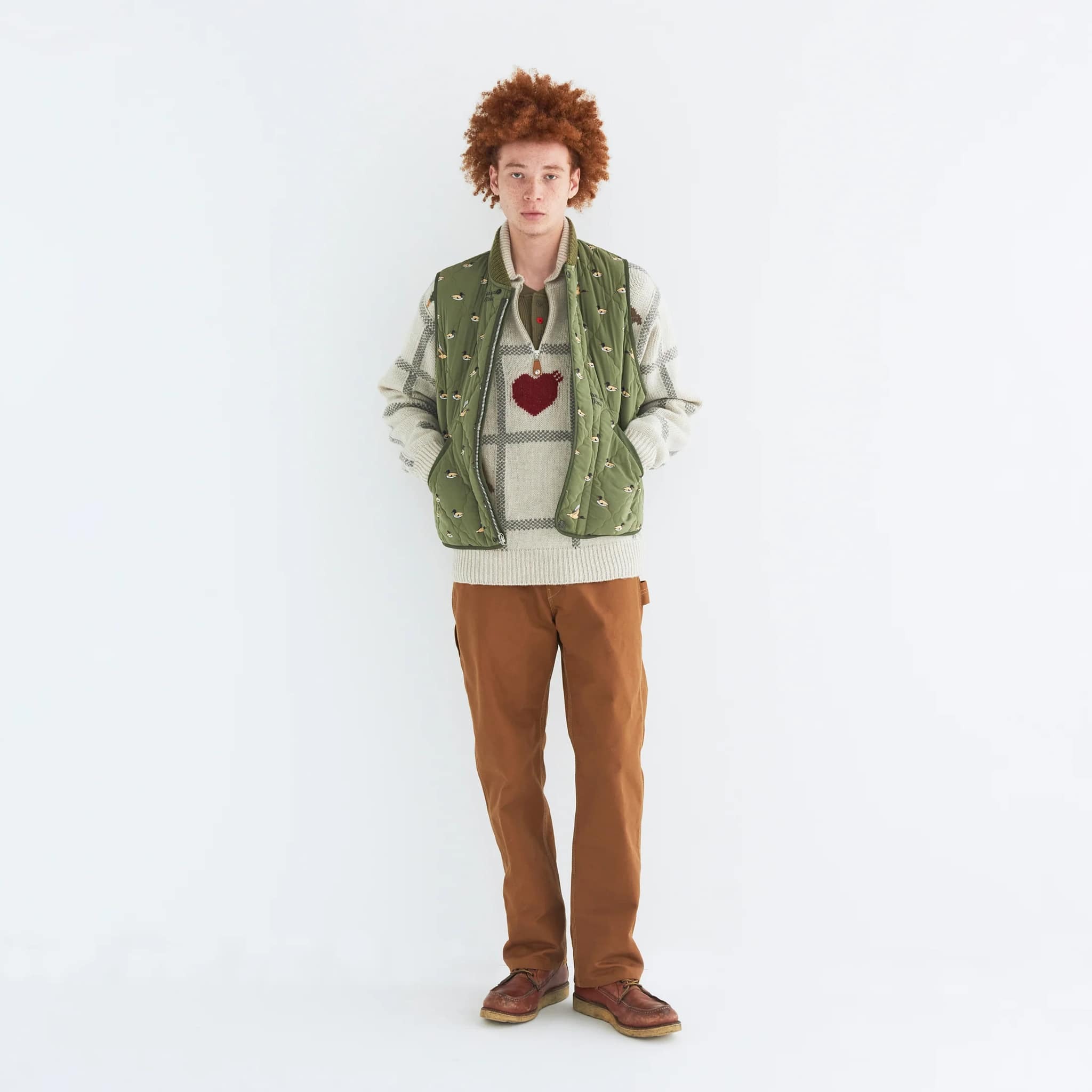 トップス Human Made Animal Half-Zip Knit Sweater Human Made Animal Half Zip Knit Sweater (2Colors)