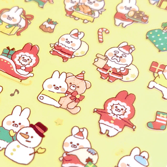 Mind Wave Christmas Sticker－Muu-chan (Japanese Stationery Brand)
