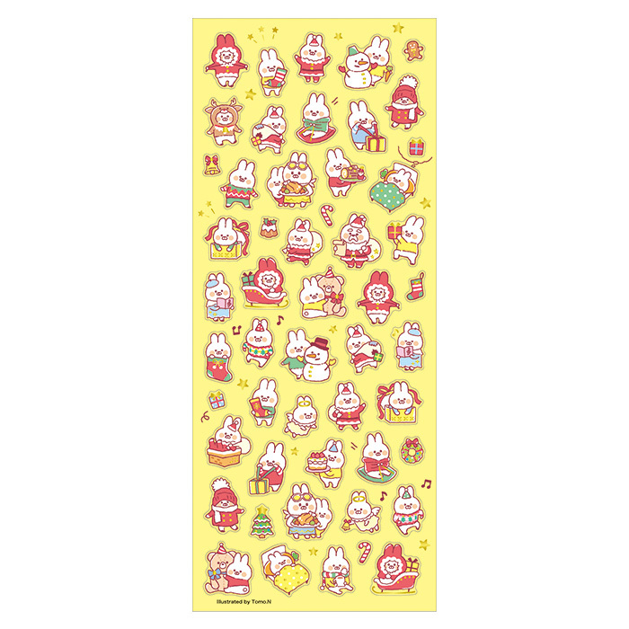Mind Wave Christmas Sticker－Muu-chan (Japanese Stationery Brand)