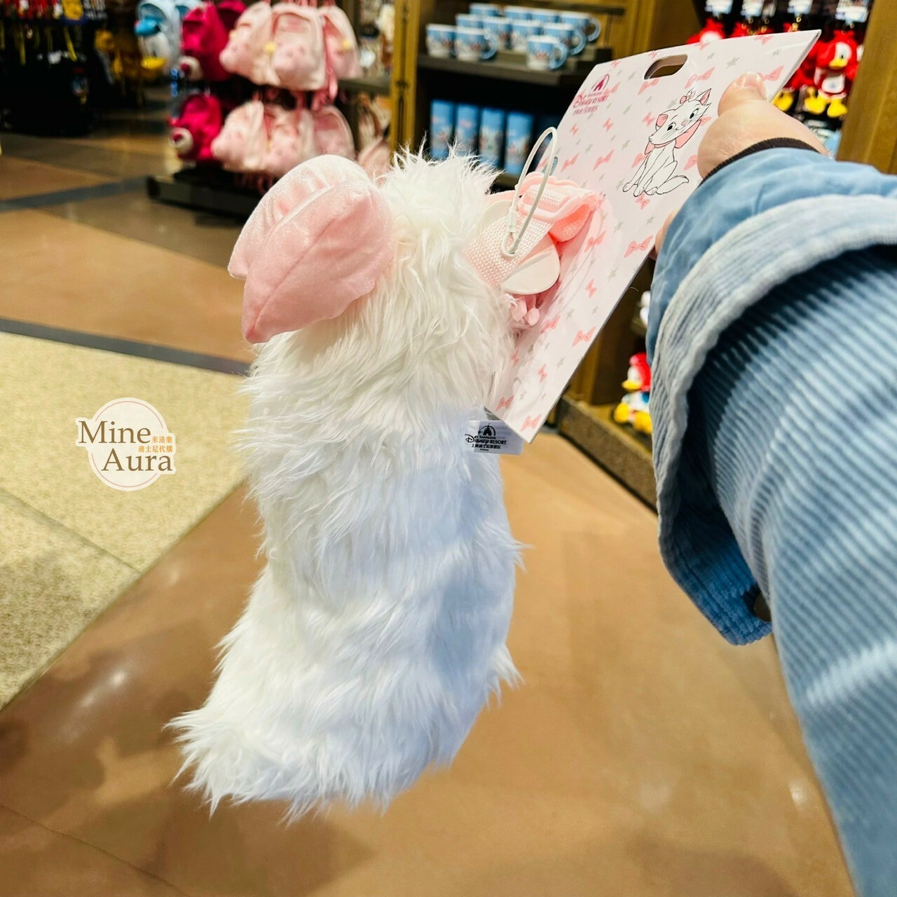 爪爪派對系列 瑪莉貓 Marie 造型 穿戴式尾巴 襪套 手套 貓兒歷險記 The Aristocats -上海迪士尼樂園