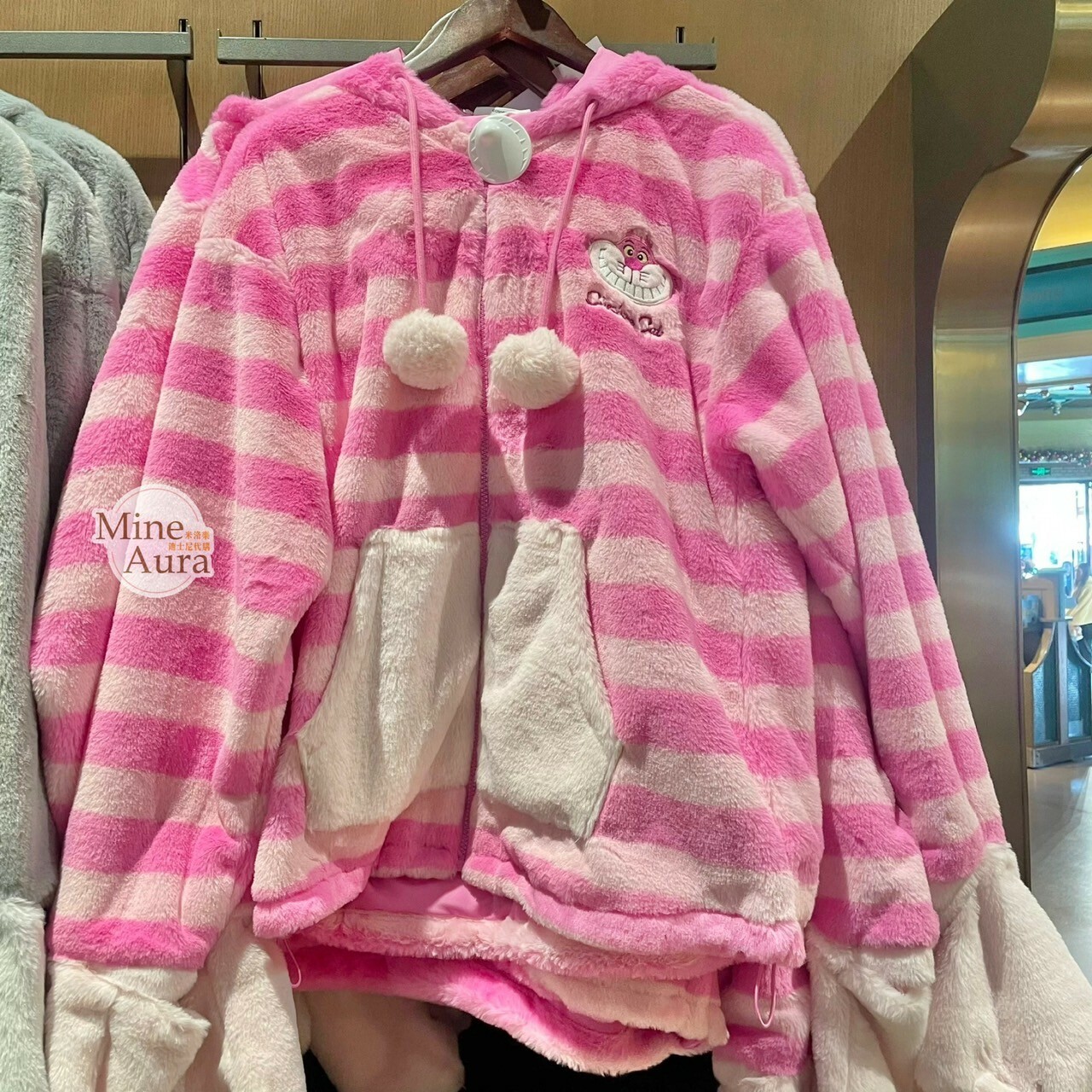 爪爪派對系列 柴郡貓 The Cheshire Cat 妙妙貓 絨毛 連帽 外套 愛麗絲夢遊仙境 Alice in Wonderland -上海迪士尼樂園