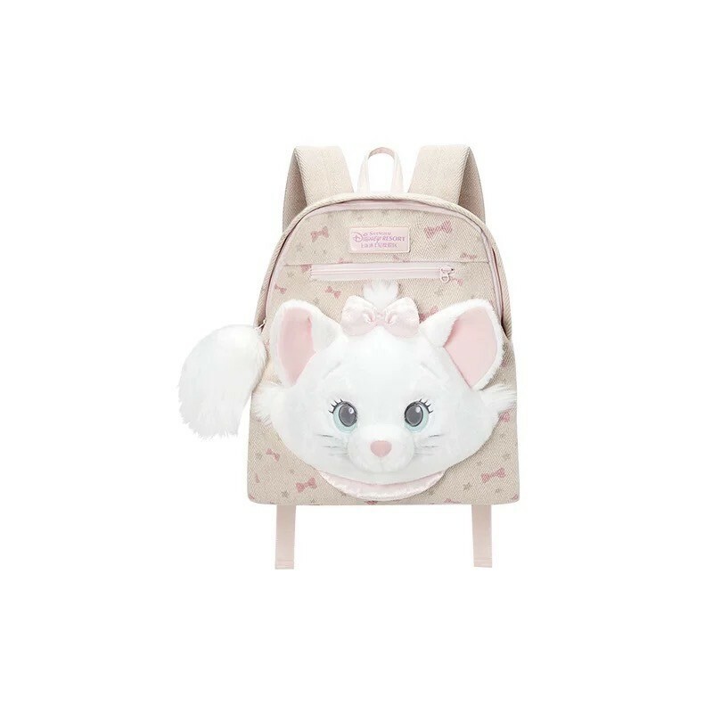 爪爪派對系列 瑪莉貓 Marie 絨毛大頭 造型 後背包 貓兒歷險記 The Aristocats -上海迪士尼樂園